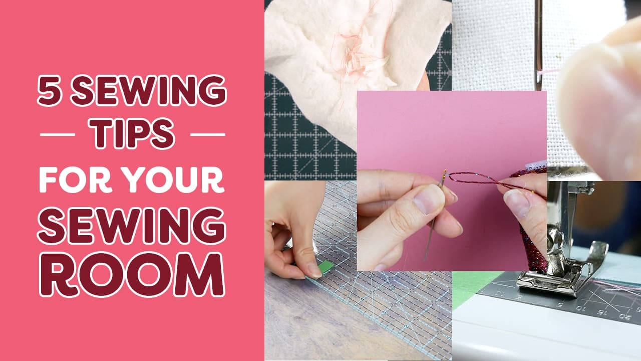 5 simple sewing tips for your sewing room.
