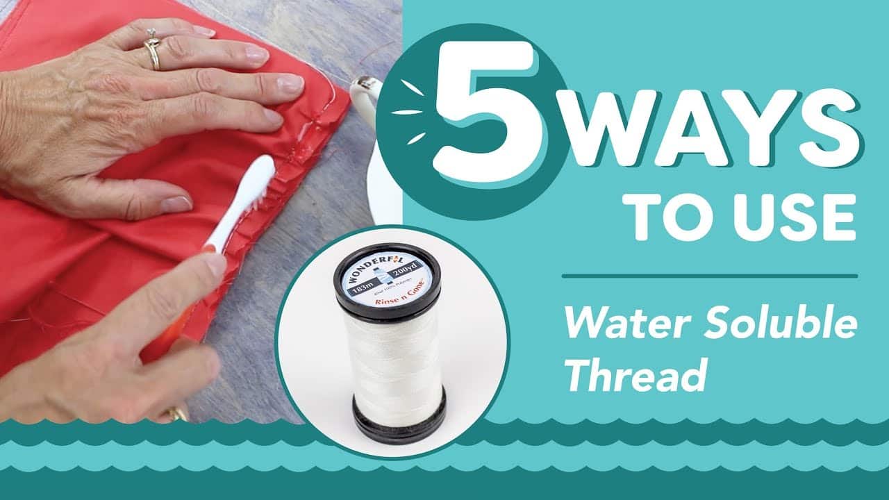5 ways to use water soluble thread.