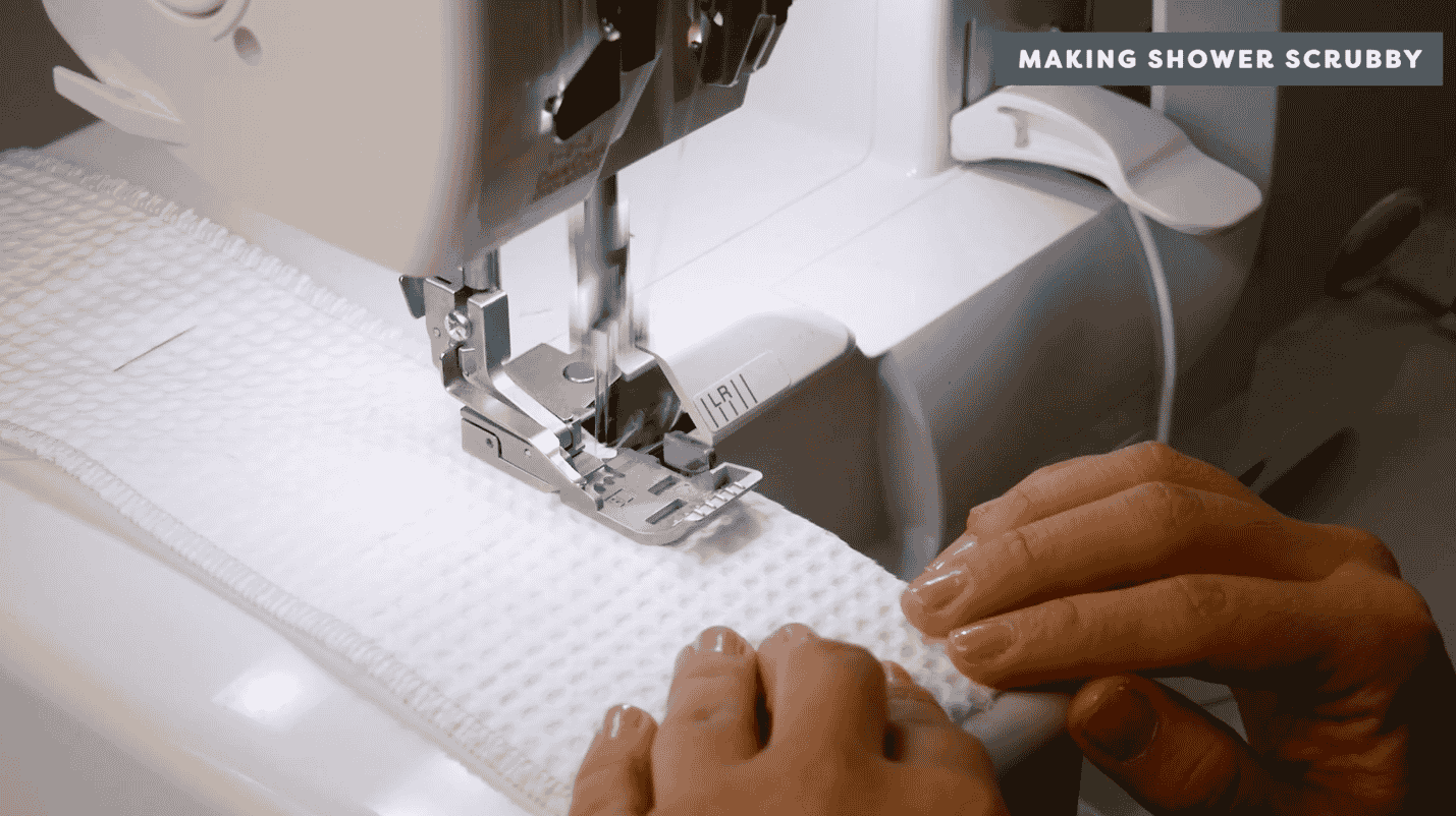 A picture containing sewing machine, appliance, indoor, person

Description automatically generated