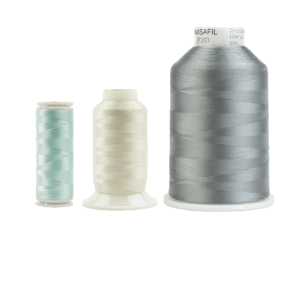 InvisaFil threads come in three different sizes